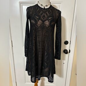 BCBG MAXAZRIA beautiful, little lace black dress.